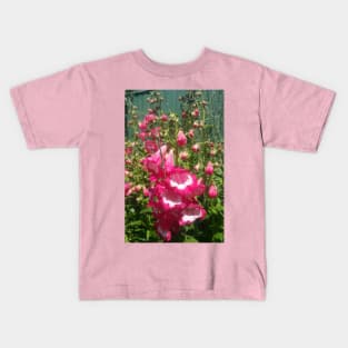 Pink Penstemon Flower Kids T-Shirt